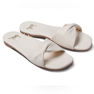 Been Whipbird Leather Slide Sandal EGGSHELL women’s size 9m brand new in box